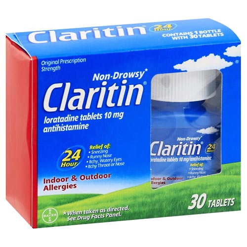 Image for Claritin Allergies, Indoor & Outdoor, Non-Drowsy, Original Prescription Strength, Tablets,30ea from BEN'S FAMILY PHARMACY