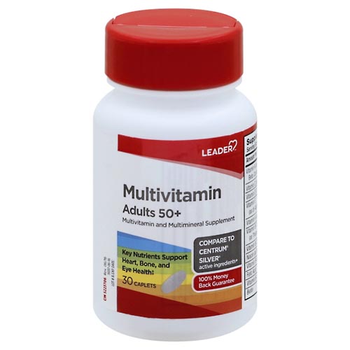 Image for Leader Multivitamin, Adults 50+, Caplets,30ea from BEN'S FAMILY PHARMACY