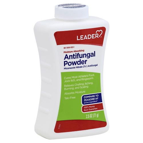 Image for Leader Antifungal Powder, Moisture Absorbing,2.5oz from BEN'S FAMILY PHARMACY