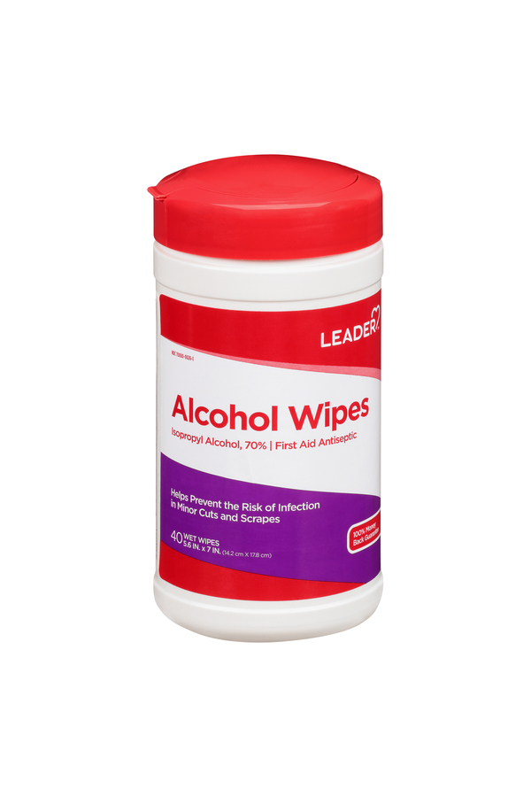 Image for Leader Alcohol Wipes,40ea from BEN'S FAMILY PHARMACY