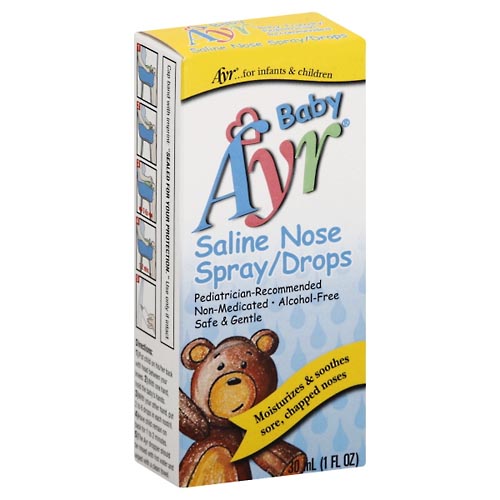 Image for Ayr Nose Spray/Drops, Saline,1oz from BEN'S FAMILY PHARMACY