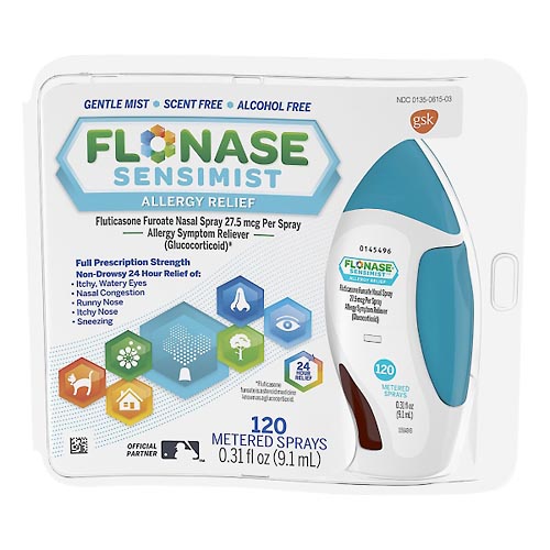 Image for Flonase Allergy Relief, Full Prescription Strength, 27.5 mcg, Metered Sprays, Scent Free,120ea from BEN'S FAMILY PHARMACY
