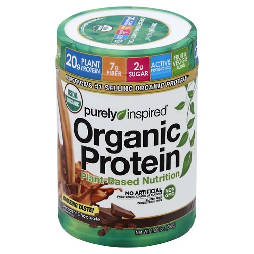 Image for Purely Inspired Protein, Organic, Plant-Based Nutrition, Decadent Chocolate,1.5lb from BEN'S FAMILY PHARMACY