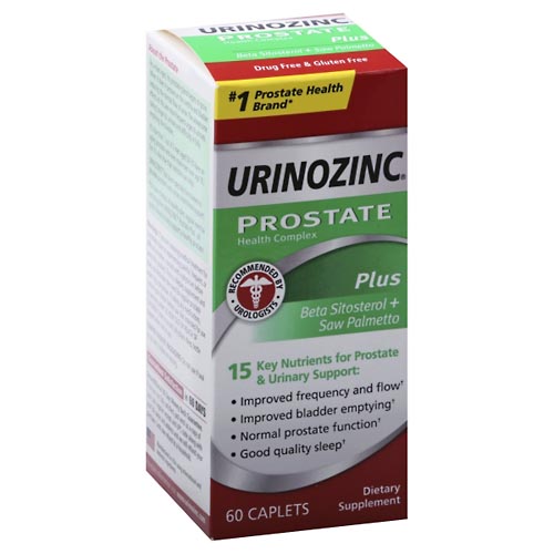 Image for Urinozinc Prostate Health Complex, Plus,60ea from BEN'S FAMILY PHARMACY